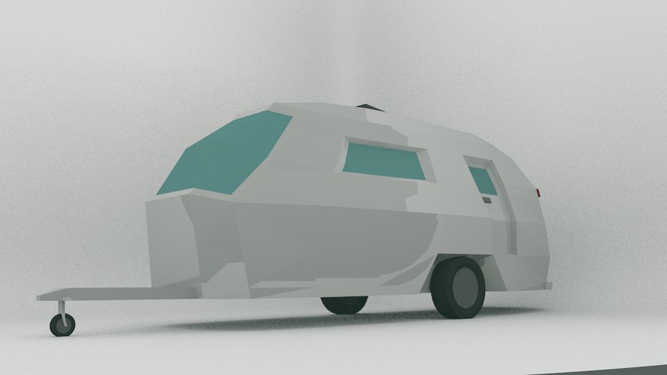 Caravan | Modern Low Poly Caravan  preview image 1